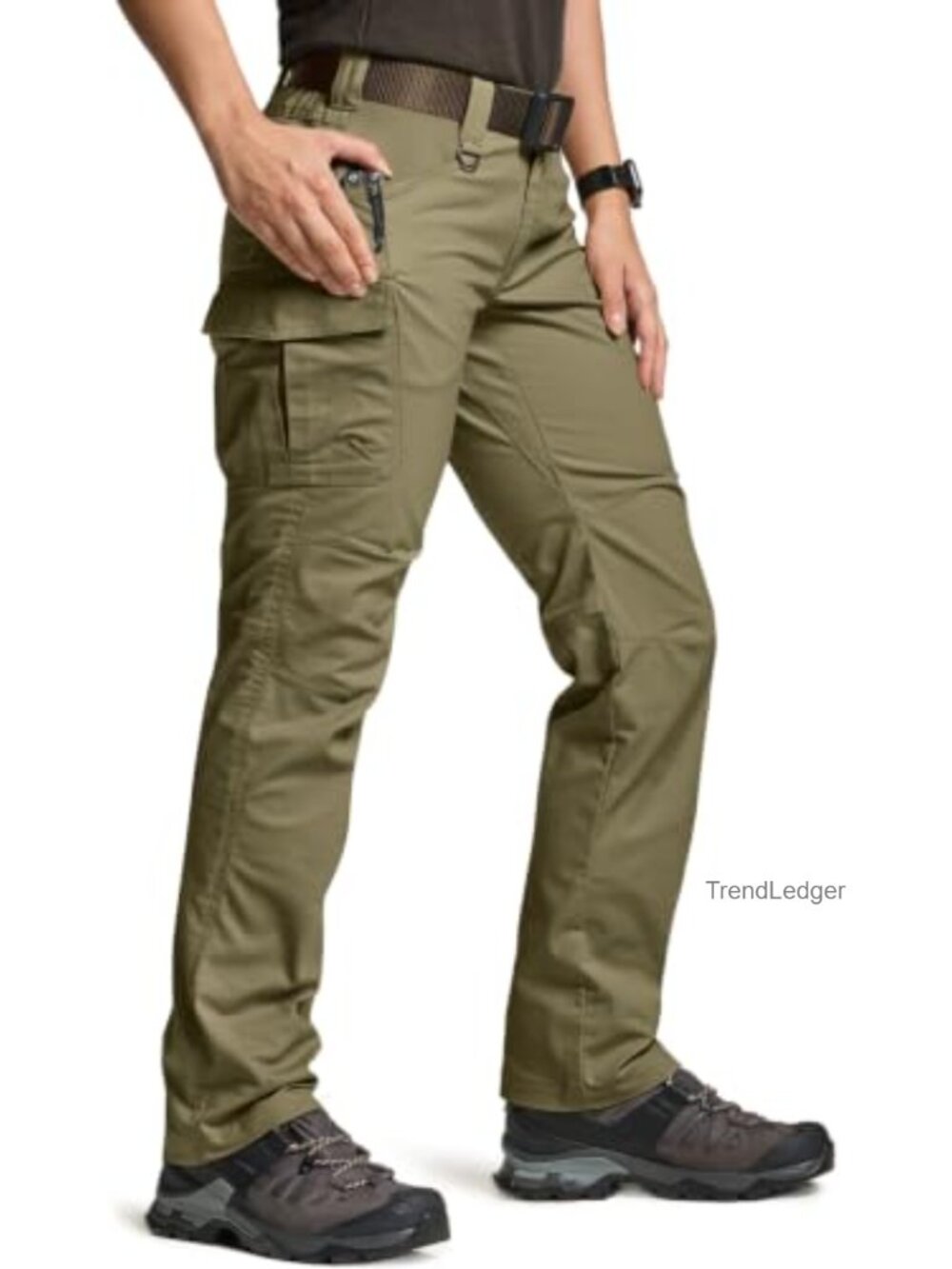 Flex Stretch Tactical Cargo Work Pants Ripstop Water Resistant Outdoor Hiking